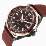 Luxury Leather Strap Wristwatch