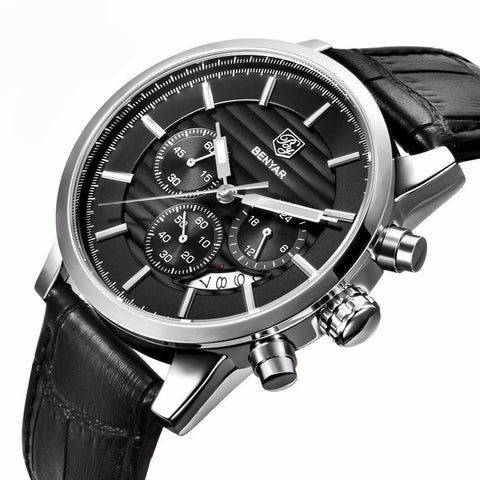 Fashion Analog Leather Strap Wristwatch