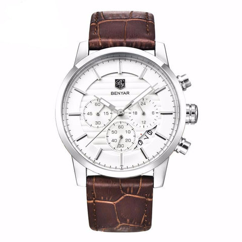 Fashion Analog Leather Strap Wristwatch