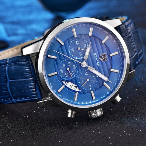 Fashion Analog Leather Strap Wristwatch
