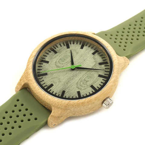 Clean is Green Wooden Watch