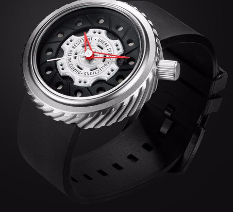 Rubber Strap Casual Wristwatch