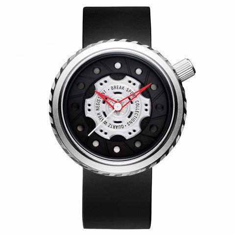 Rubber Strap Casual Wristwatch