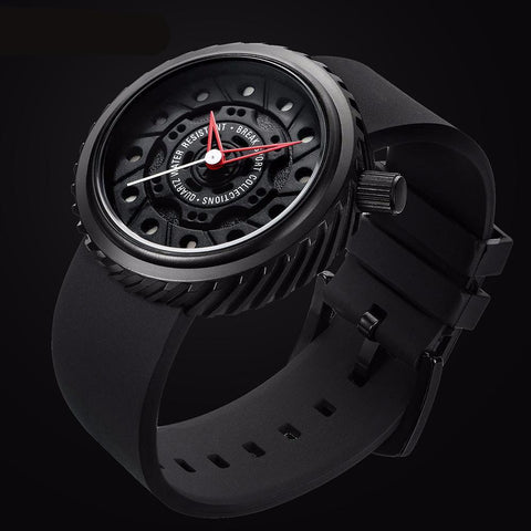 Rubber Strap Casual Wristwatch