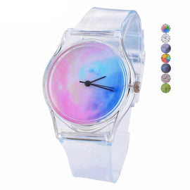 Transparent Silicone Strap Watch