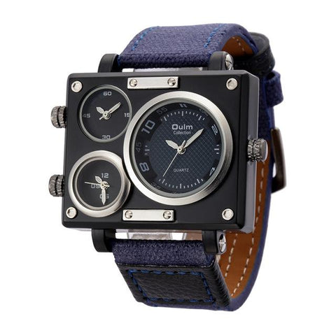 Fabric Strap Square Watch
