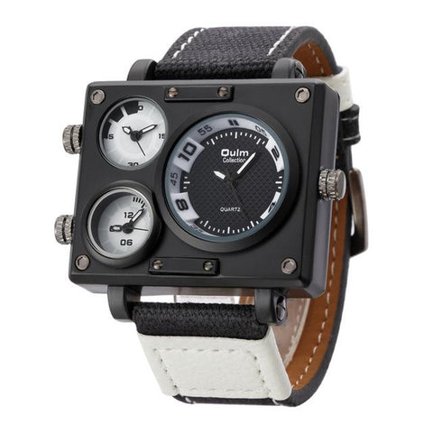 Fabric Strap Square Watch