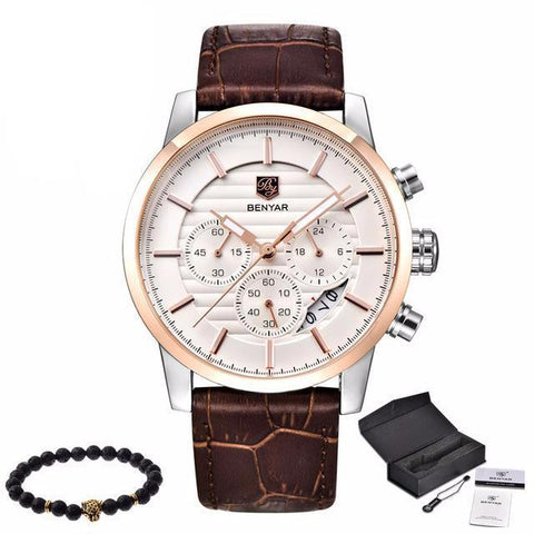 Fashion Analog Leather Strap Wristwatch