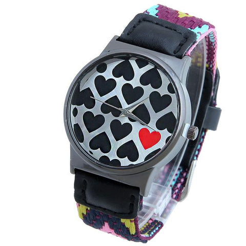 Ethnic Textile Strap Watch